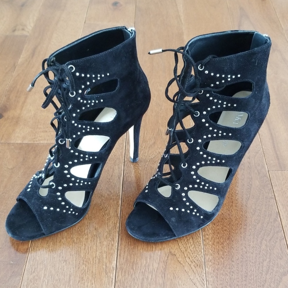 Ivanka Trump Black cage heels